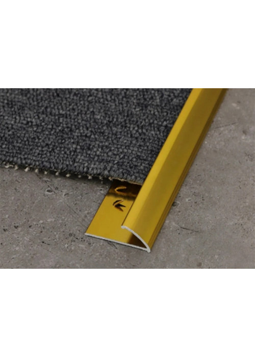 مثبت المنيوم نهاية السجاد و الموكيت لون ذهبي