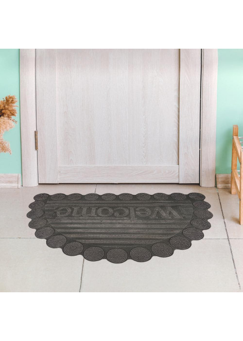 دعسات باب خارجي بارزة نصف دائري لون اسود 