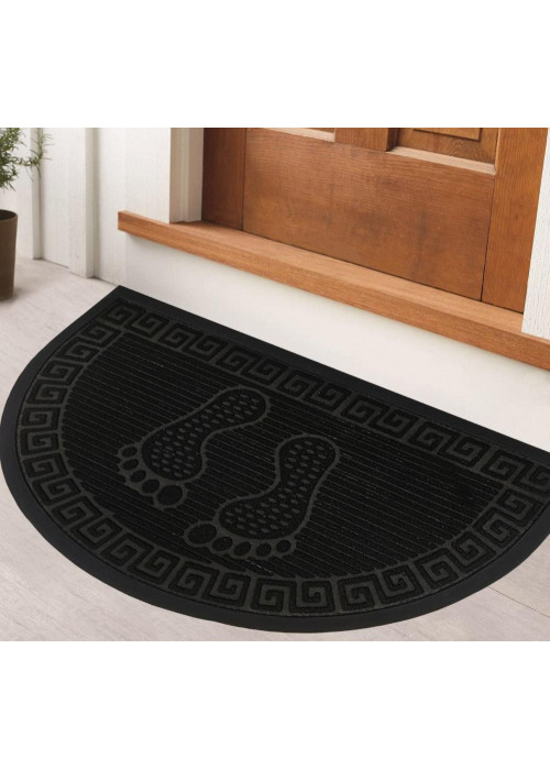 دعسات باب خارجي نصف دائري طبعة ارجل اسود