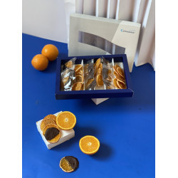 البرتقال المجفف والشوكولا