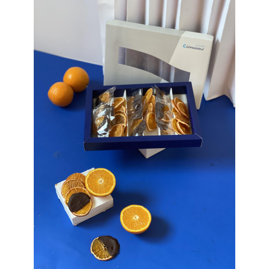 البرتقال المجفف والشوكولا