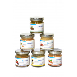 مجموعة زبدة المكسرات الست (6) ; كل علبة 40 غ