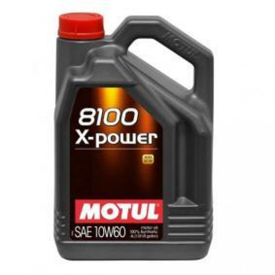 موتول زيت محرك MOTUL 8100 X-POWER SAE 10W60 4 LTR 
