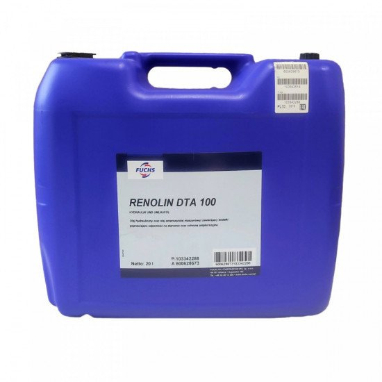 FUCHS RENOLIN DTA 100 - 20 LITERS  
