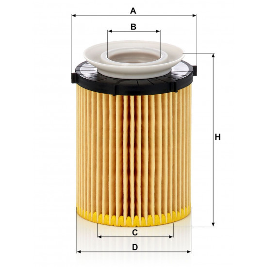 MANN FILTER HU711/6Z OIL FILTER GERMANY