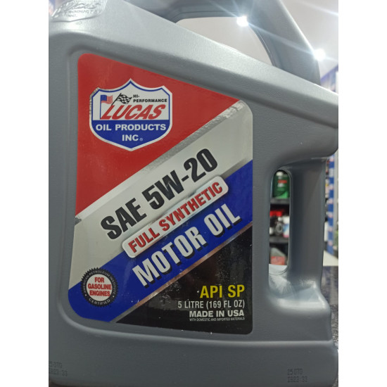 لوكاس زيت محرك 5W20 Lucas  تخليقي كامل 5 لتر 