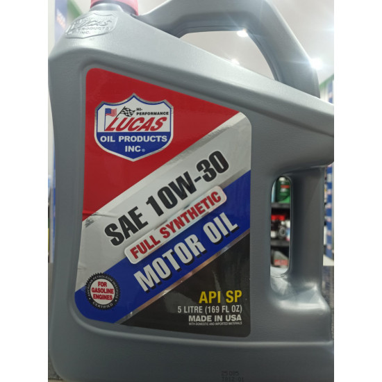 لوكاس  زيت محرك تخليقي كامل SAE 10W-30 - عبوة 5 لتر 