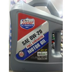 LUCAS MOTOR OIL FULL SYNTHETIC 0W20 5 LTR USA