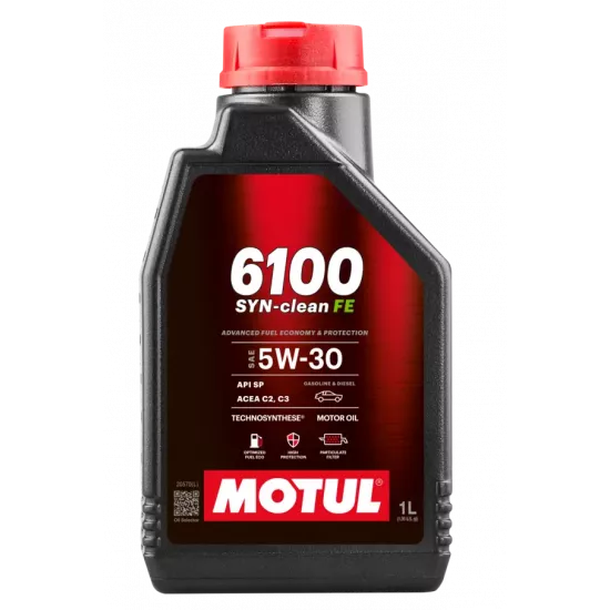 موتول Motul 6100 SYN‑CLEAN SAE 5W‑30 C3 – زيت محرك تخليقي 1 لتر