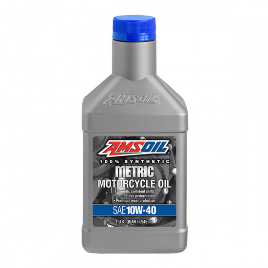 AMSOIL 10W40 METRIC زیت دراجات امزويل تخليقي بالكامل