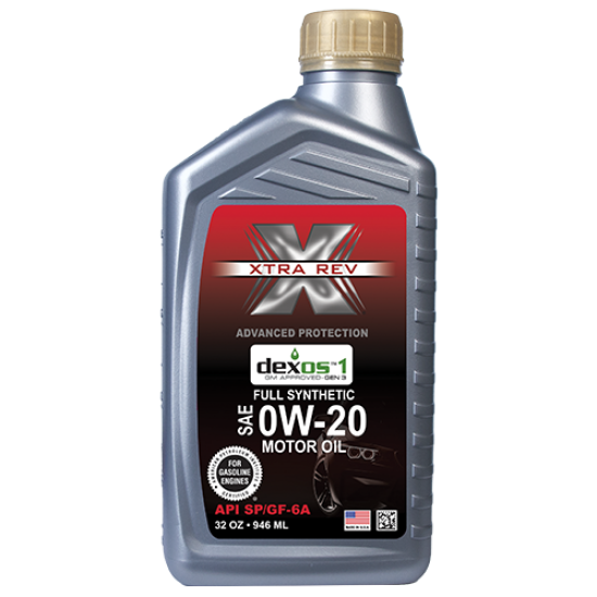 زيت محرك XTRA REV ( 0W20 ) - DEXOS1 تخليقي بالكامل API SP