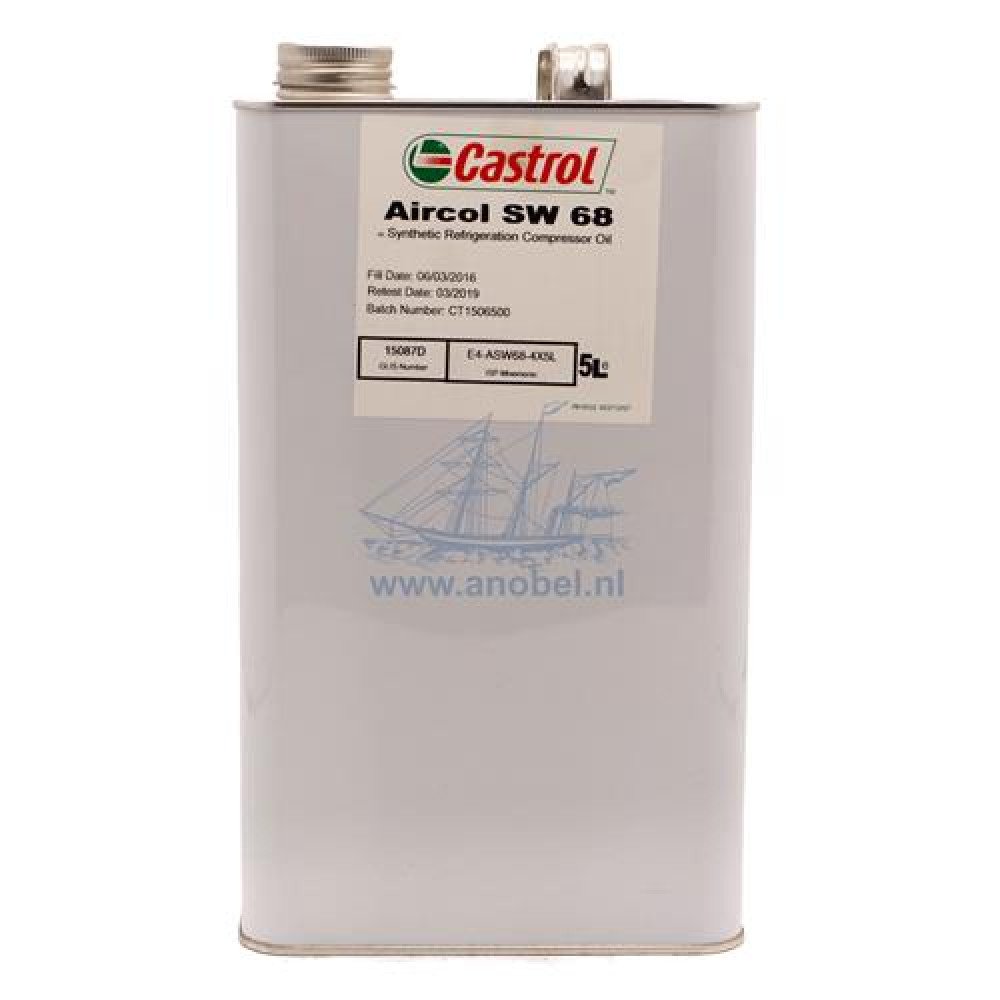  CASTROL Aircol SW 68 (synthetic refrigeration compressor OIL ) 5 LTR