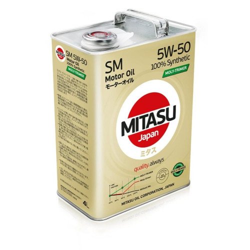 ميتاسو ياباني مولي تريمر 100% سنتاتيك جالون SM 5W50 ( 4L)