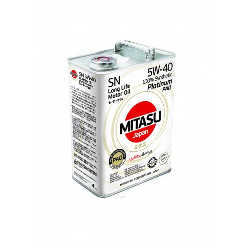  MITASU  PLATINUM PAO  5W-40 100% Synthetic 4 LTR