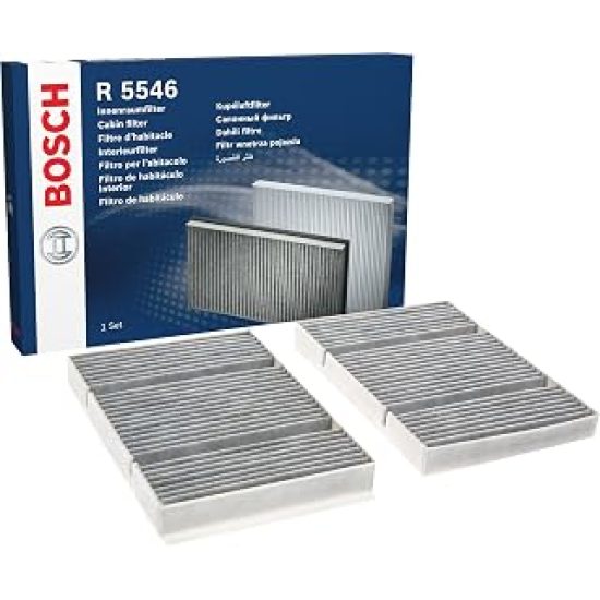 بوش فلتر مكيف بالفحم النشط فلتر مكيف بوش (Bosch Cabin Air Filter) برمز R5546   رقم القطعة: 1987435546