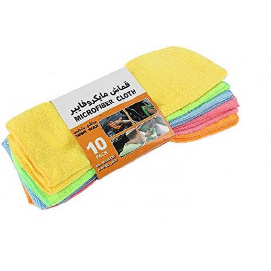 سافي واكس قماش مايكروفايبر 10 قطع مقاس 40X40 