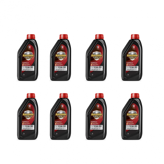 8 علب هافولين  1 لتر 10w30 ( عرض خاص )