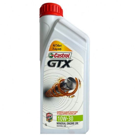 كاسترول جي تي اكس زيت محرك بنزين 10W30  كرتون 12 لتر 