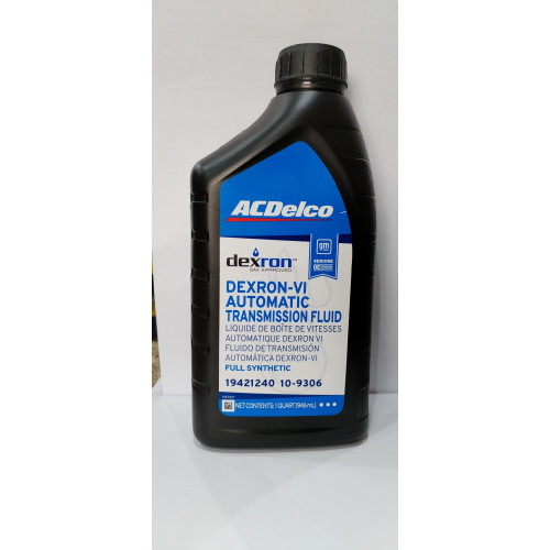 ACDELCO DEXRON VI AUTOMATIC TRANSMISSION FLUID 946ML USA 