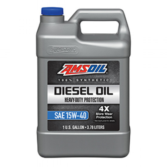 AMSOIL 15W-40 HEAVY-DUTY 100% SYNTHETIC DIESEL OIL 3.78 LTR AMSOIL 15W-40 HEAVY-DUTY 100% SYNTHETIC DIESEL OIL 3.78 LTR