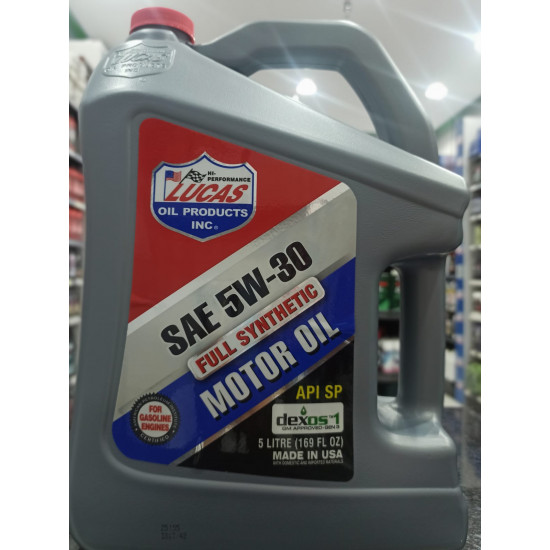 لوكاس5W30 زيت محرك Lucas تخليقي كامل 5 لتر لوكاس5W30 زيت محرك Lucas تخليقي كامل 5 لتر