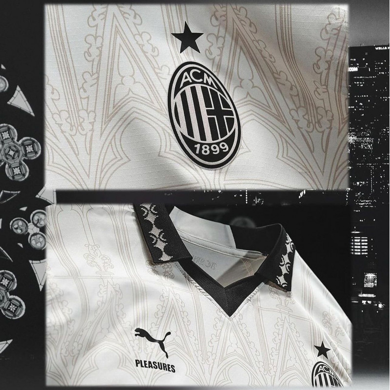 تيشيرت اسي ميلان الرابع باللون الابيض 23/24 