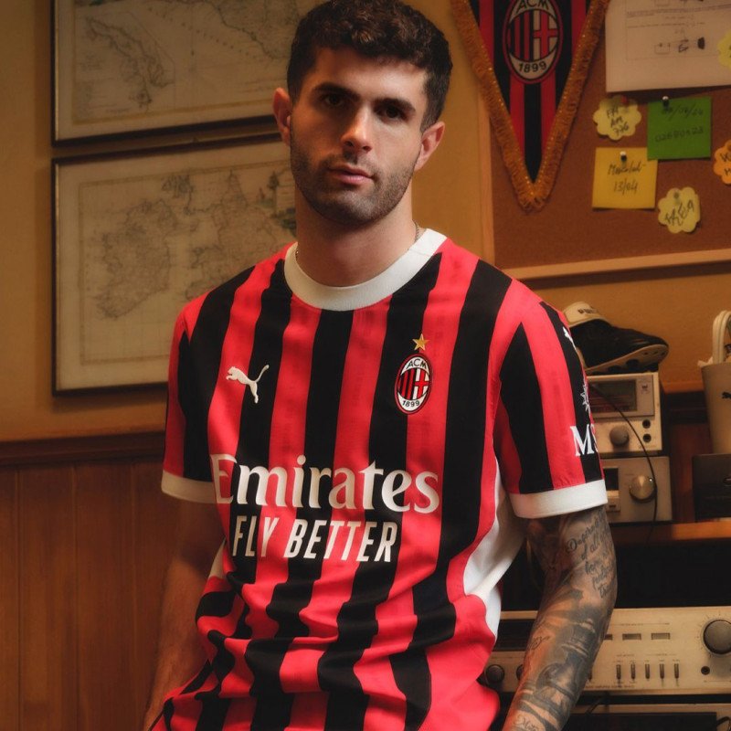 تيشيرت إسي ميلان الاساسي 24/25 | Ac milan Home T-shirt