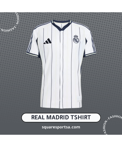 تيشيرت ريال مدريد بستايل البيسبول - موسم 2025/2026