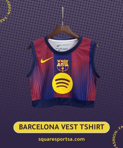 Barcelona Women's Crop Top Jersey | High Quality