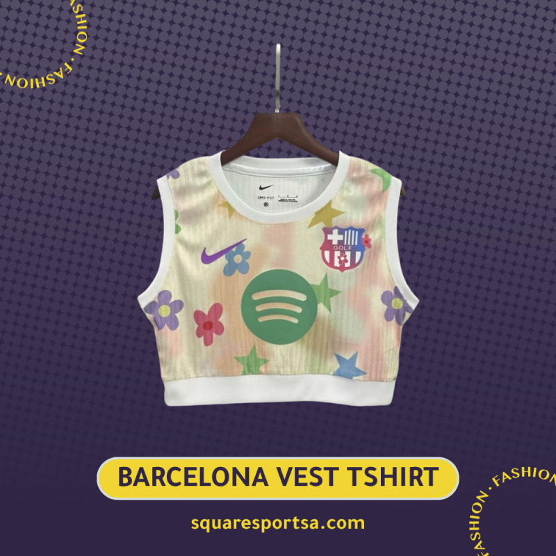 تيشيرت برشلونة النسائي كروب توب تيشيرت برشلونة النسائي كروب توب