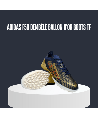 حذاء أديداس F50 ديمبيلي إصدار الكرة الذهبية – أرضية صناعية | Adidas F50 Dembélé Ballon d'Or 2025 Turf Boots حذاء أديداس F50 ديمبيلي إصدار الكرة الذهبية – أرضية صناعية | Adidas F50 Dembélé Ballon d'Or 2025 Turf Boots