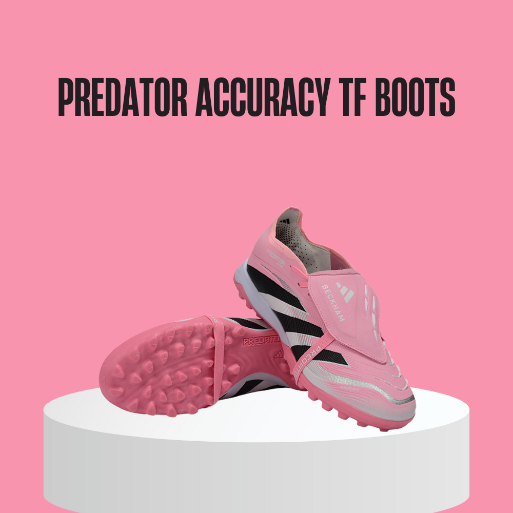 Adidas Predator Accuracy TF – إصدار بيكهام الوردي | نسخة اللاعبين Turf