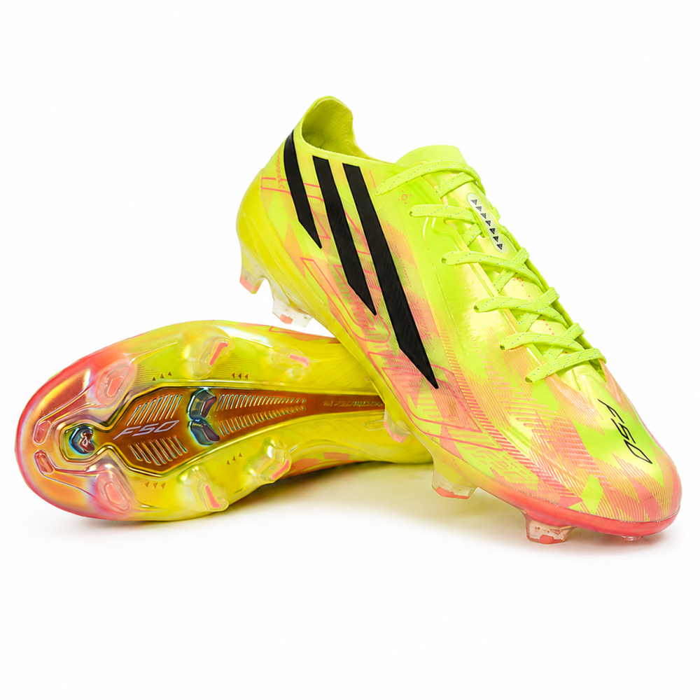 بوت أديداس F50 هايبر فاست برباط “Too Light” أصفر فلو | adidas F50 Lace HYPERFAST “Too Light” Pack – Solar Yellow بوت أديداس F50 هايبر فاست برباط “Too Light” أصفر فلو | adidas F50 Lace HYPERFAST “Too Light” Pack – Solar Yellow