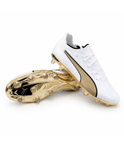 بوت Puma Ultra 6 Ultimate FG أبيض/ذهبي | Puma Ultra 6 Ultimate FG White Gold بوت Puma Ultra 6 Ultimate FG أبيض/ذهبي | Puma Ultra 6 Ultimate FG White Gold