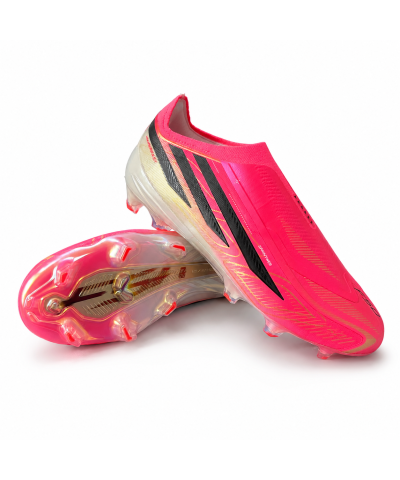 حذاء أديداس F50 Hyperfast Elite وردي بدون أربطة FG حذاء أديداس F50 Hyperfast Elite وردي بدون أربطة FG