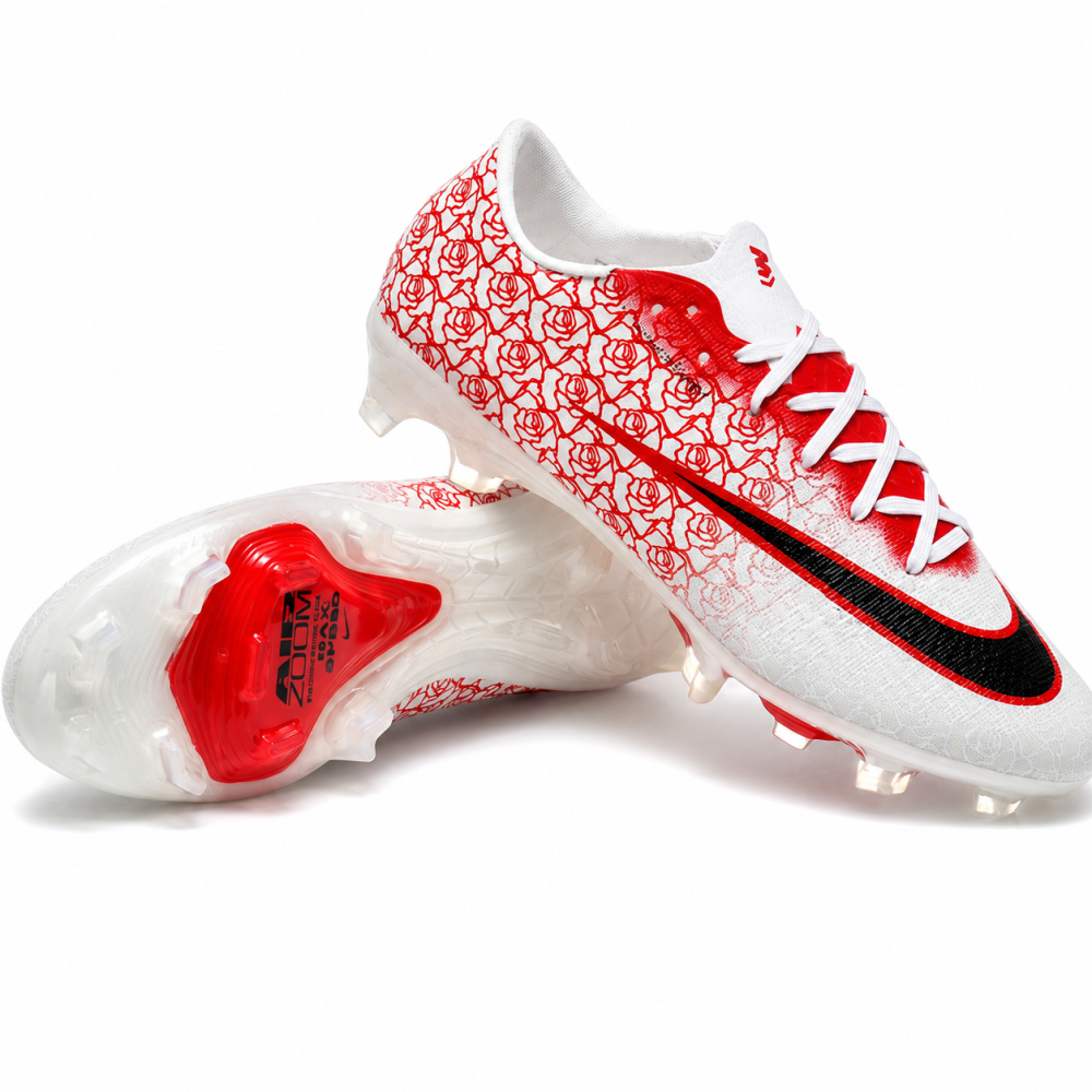 نايك إير زوم ميركوريال فابور XV إليت FG – أبيض/أحمر/أسود | Nike Air Zoom Mercurial Vapor XV Elite FG