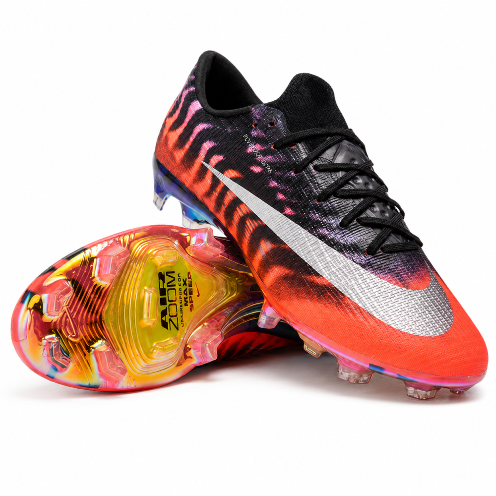 Nike Air Zoom Mercurial Superfly XV Elite FG – Black/Orange/Silver | نايك إير زوم ميركوريال سوبرفلاي XV إليت FG