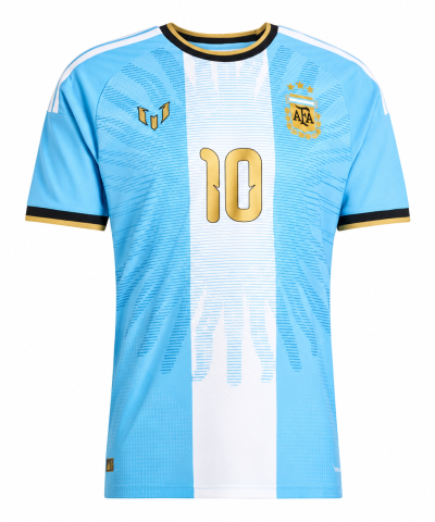 Messi Argentina Retirement Farewell Jersey #10 – Sky Blue White Gold Messi Argentina Retirement Farewell Jersey #10 – Sky Blue White Gold
