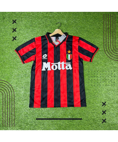 قميص كرة قدم كلاسيكي لنادي أي سي ميلان الإيطالي من موسم 1993-1994| Ac Milan kit