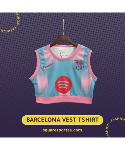 تيشيرت برشلونة النسائي كروب توب تيشيرت برشلونة النسائي كروب توب