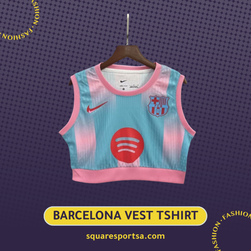 تيشيرت برشلونة النسائي كروب توب تيشيرت برشلونة النسائي كروب توب