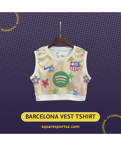 تيشيرت برشلونة النسائي كروب توب تيشيرت برشلونة النسائي كروب توب