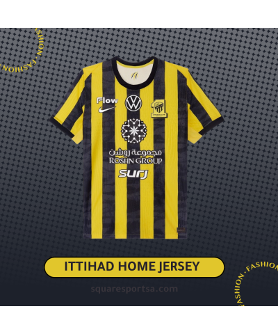 تيشيرت نادي الاتحاد السعودي الاساسي لــموسم 25/26 | Ittihad Home Jersey تيشيرت نادي الاتحاد السعودي الاساسي لــموسم 25/26 | Ittihad Home Jersey
