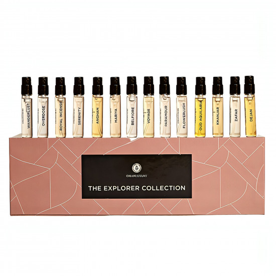 عمان لاكجري مجموعة هدايا اكسبلورر الفاخرة مكونة من 14 قطعة * 2 مل عمان لاكجري مجموعة هدايا اكسبلورر الفاخرة مكونة من 14 قطعة * 2 مل