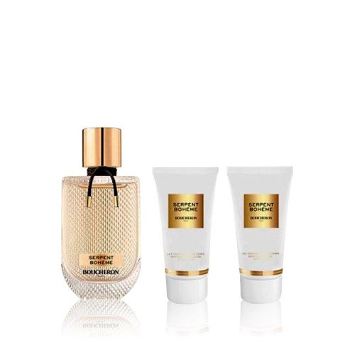 بشرون مجموعة هدايا سيربينت بوهيم (أو دو برفيوم 90 مل + جل استحمام+ لوشن للجسم ) بشرون مجموعة هدايا سيربينت بوهيم (أو دو برفيوم 90 مل + جل استحمام+ لوشن للجسم )