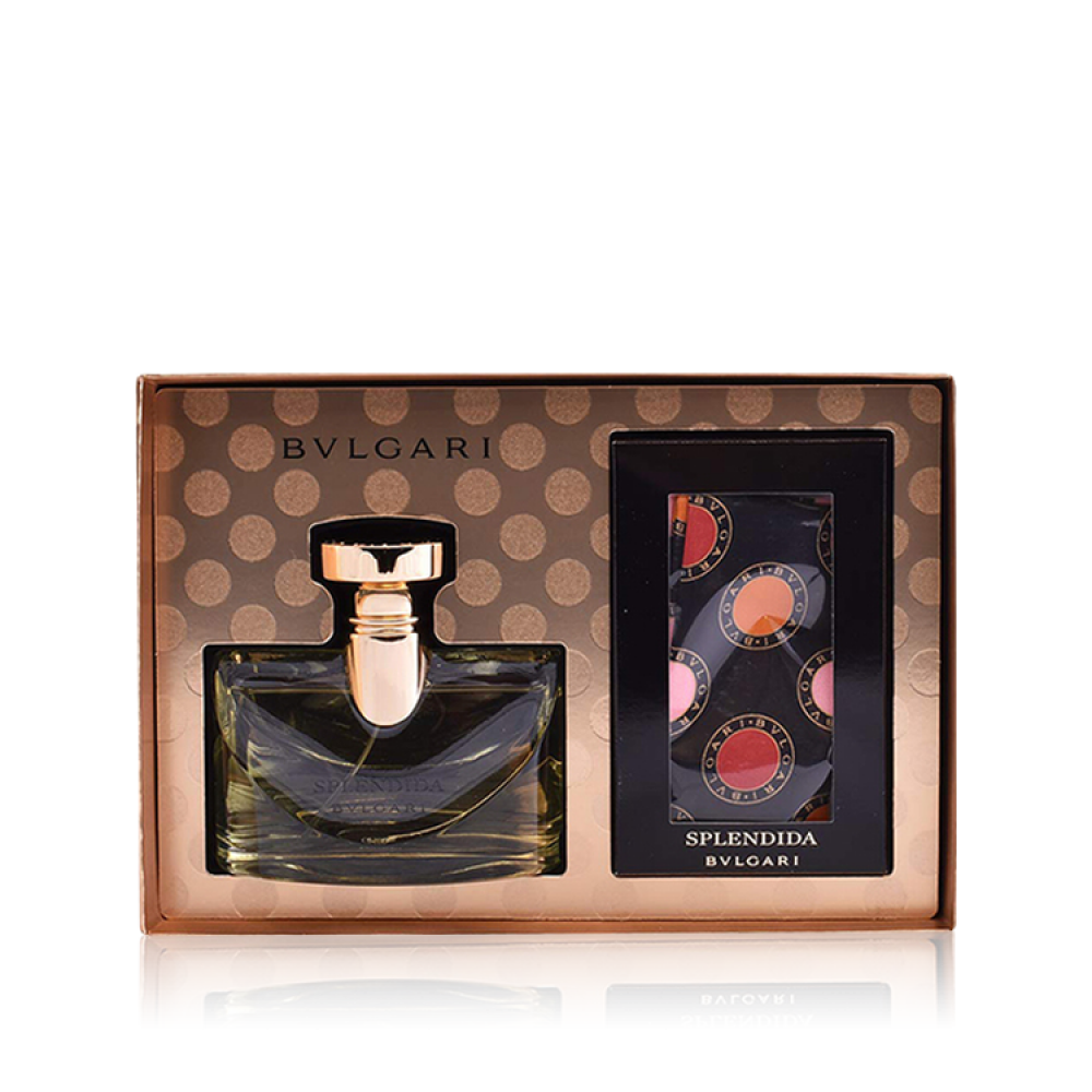 بولغاري سبلينديدا ديور مجموعة هدايا عطرية - أو دو برفيوم 100 مل + سيلك سكارف