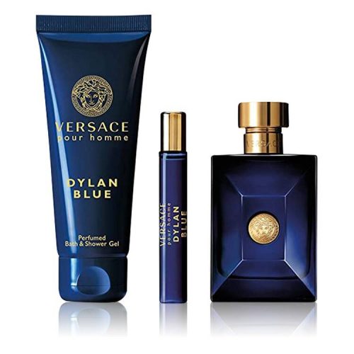 Versace Dylan Blue Pour Homme Gift Set (EDT 100 ml + EDT 10 ml + Shawer Gel) Versace Dylan Blue Pour Homme Gift Set (EDT 100 ml + EDT 10 ml + Shawer Gel)