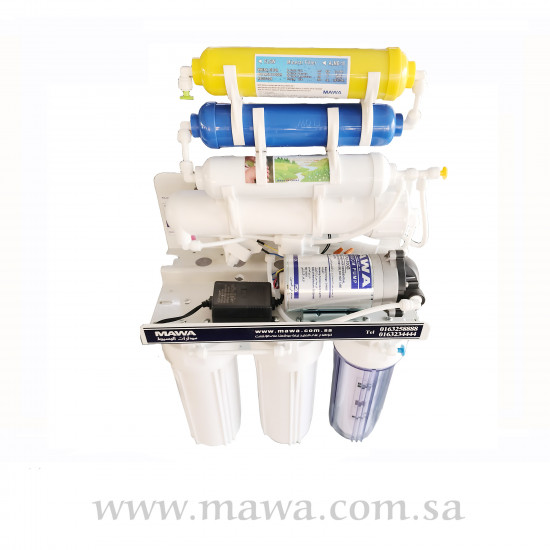 فلتر تحلية مياة 7 مراحل صيني إنتاجية يومية 400 لتر فلتر تحلية مياة 7 مراحل صيني إنتاجية يومية 400 لتر