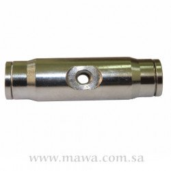 وصله استانلس استيل 1/4 بفتحتين نوزل