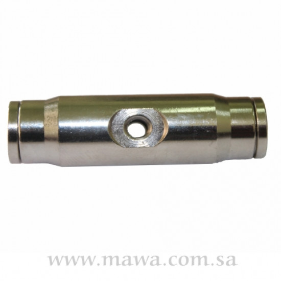 وصله استانلس استيل 1/4 بفتحتين نوزل